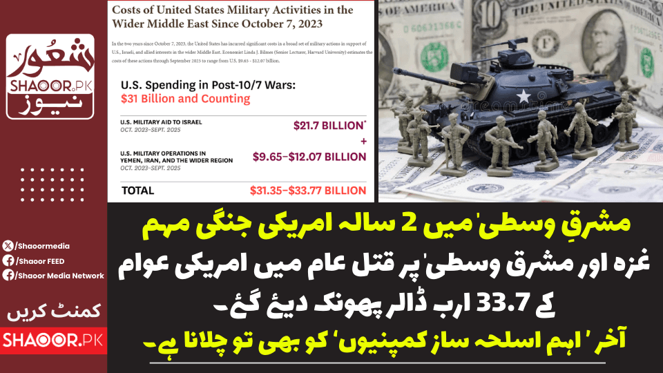 امریکہ کی مشرقِ وسطیٰ میں دو سالہ جنگی مہم: اربوں ڈالر خرچ،، لاکھوں انسان قتل کر دیئے گئے